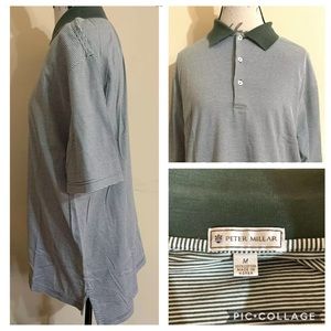 Peter Millar Comfort Polo Shirt Size M Striped